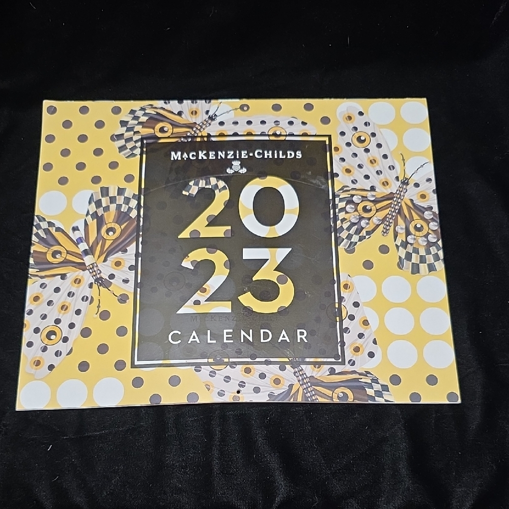 MacKenzie-Childs Yellow and‎ Black 2023 Calendar
